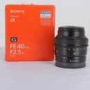 Sony SEL FE 40mm F/2.5 G