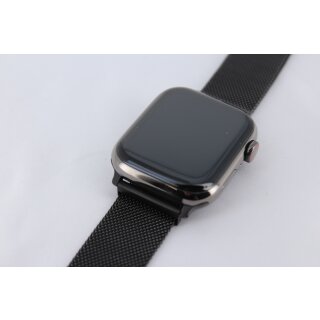 Apple Smartwatch Apple Watch Series 7 GPS + Cellular, Stainless Steel Case and Milanese Loop, 45mm (Graphite)