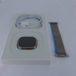 Apple Watch Ultra GPS + Cellular, Titanium Case and Trail Loop, 49mm (Blue/Gray)