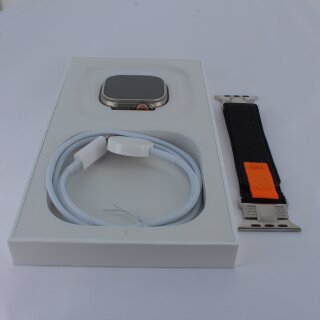 Apple Watch Ultra GPS + Cellular, Titanium Case and Trail Loop, 49mm (Black/Gray)