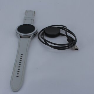 Samsung Galaxy Watch4 Classic, Stainless steel case &amp; Sport band, 46mm (Silver)