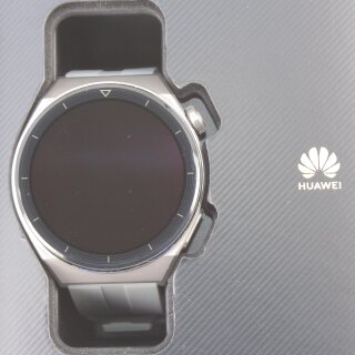 Huawei GT 3 Pro, Titanium Case &amp; Leather Band, 46mm (Gray)