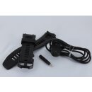 Amazfit T-Rex 2, Polymer Case and Silicone Band, 47mm140mm-205mm (Black)