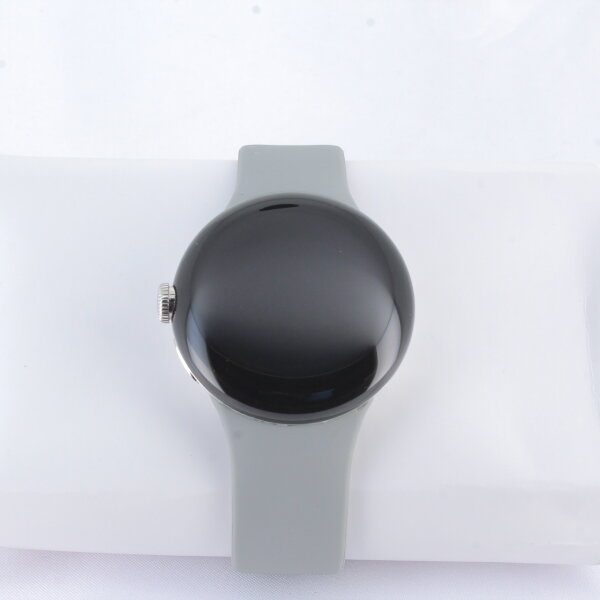 Google Pixel Watch 4G LTE, Stainless Steel Case and Fluoroelastomer, 41mm (Charcoal)