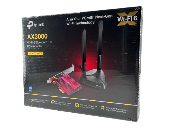 TP Link AX3000 Wi-Fi 6 Bluetooth 5.0 PCIe Adapter Archer TX3000E