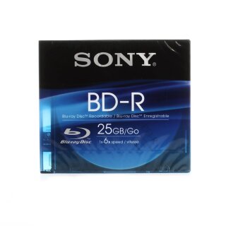 Sony BNR25SL Blu-ray Rohlinge (6x Speed, 25GB, 1er Slim Case)