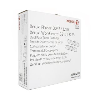 Xerox Phaser 3052/3215/3225/3260 Dual Black Toner Cartridge 106R02782