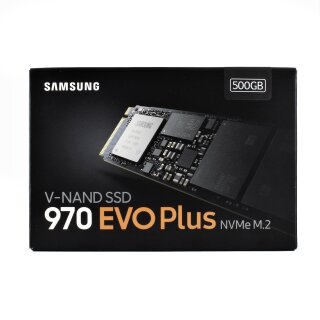 Samsung 970 Evo Plus 500GB M.2 2280 PCIe 3.0 x4 NVMe 1.3 3D-NAND TLC (MZ-V7S500BW)