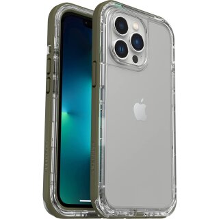 LifeProof f&uuml;r Apple iPhone 13 Pro, sturzgesch&uuml;tzte, schmutzabweisende und schneesichere Schutzh&uuml;lle, Next Serie, Transparent/Gr&uuml;n